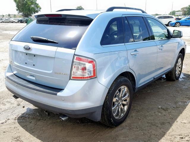 2FMDK39C28BA56165 - 2008 FORD EDGE LIMIT BLUE photo 4