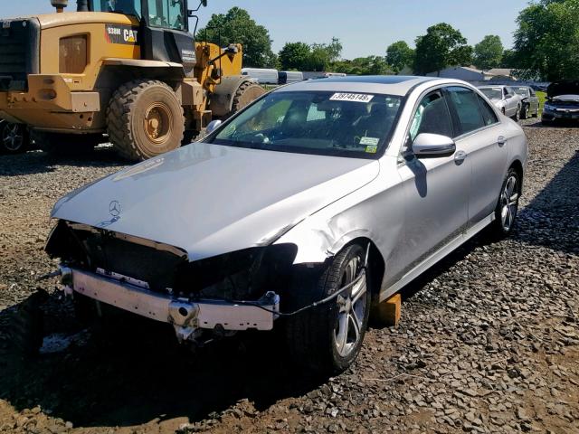 WDDZF4KB8HA127781 - 2017 MERCEDES-BENZ E 300 4MAT SILVER photo 2