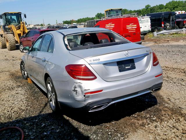 WDDZF4KB8HA127781 - 2017 MERCEDES-BENZ E 300 4MAT SILVER photo 3