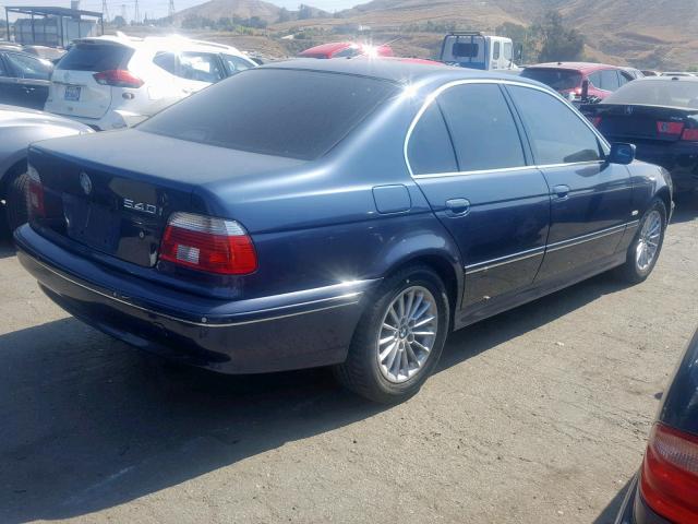 WBADN63482GN86846 - 2002 BMW 540 I AUTO BLUE photo 4