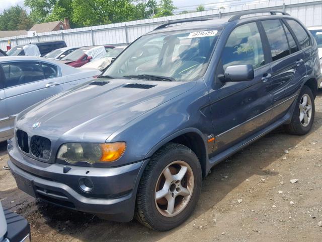 5UXFA53563LV94901 - 2003 BMW X5 3.0I GRAY photo 2