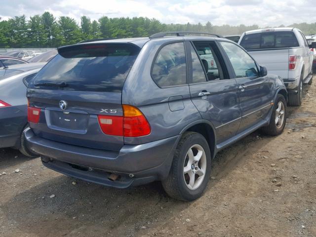 5UXFA53563LV94901 - 2003 BMW X5 3.0I GRAY photo 4