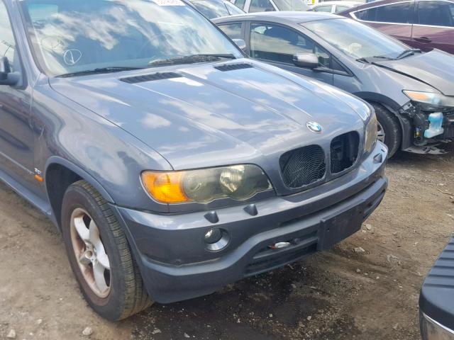 5UXFA53563LV94901 - 2003 BMW X5 3.0I GRAY photo 9