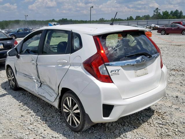 JHMGK5H75GS007983 - 2016 HONDA FIT EX WHITE photo 3