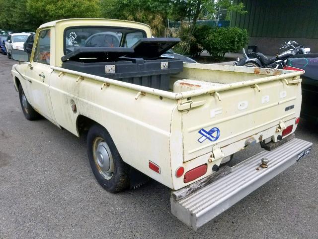 SGTAPU39010 - 1974 FORD COURIER YELLOW photo 3