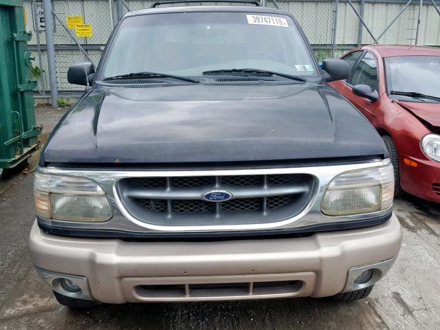 1FMDU34E7XZB57300 - 1999 FORD EXPLORER BLACK photo 9