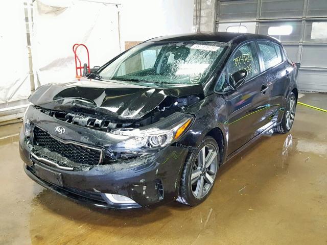 KNAFX5A82H5724873 - 2017 KIA FORTE EX BLACK photo 2