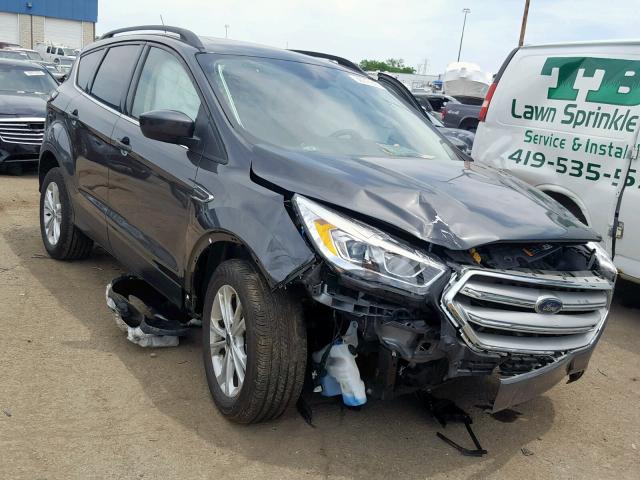 1FMCU9HD7JUC79725 - 2018 FORD ESCAPE SEL GRAY photo 1