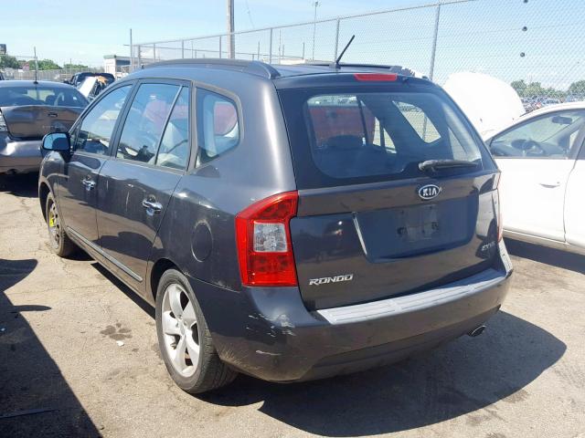 KNAFG526177121770 - 2007 KIA RONDO LX GRAY photo 3