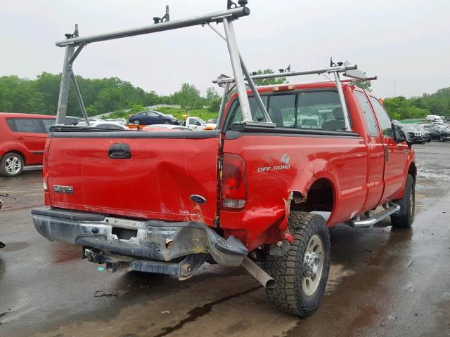 1FTWX31516EA44327 - 2006 FORD F350 SRW S RED photo 4