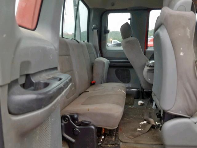 1FTWX31516EA44327 - 2006 FORD F350 SRW S RED photo 6