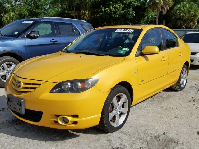 JM1BK323041168474 - 2004 MAZDA 3 S YELLOW photo 2