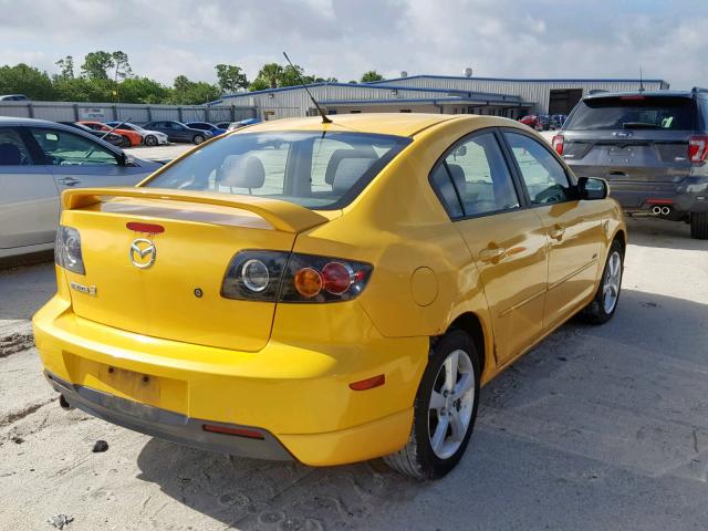 JM1BK323041168474 - 2004 MAZDA 3 S YELLOW photo 4