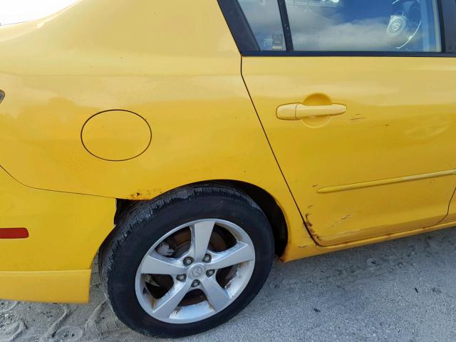 JM1BK323041168474 - 2004 MAZDA 3 S YELLOW photo 9