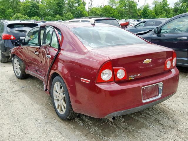 1G1ZE5EB7AF297730 - 2010 CHEVROLET MALIBU LTZ 红色 照片 3