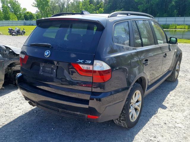 WBXPC93489WJ26063 - 2009 BMW X3 XDRIVE3 BLACK photo 4