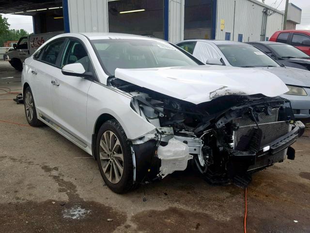 5NPE34AF5FH046930 - 2015 HYUNDAI SONATA SPO WHITE photo 1