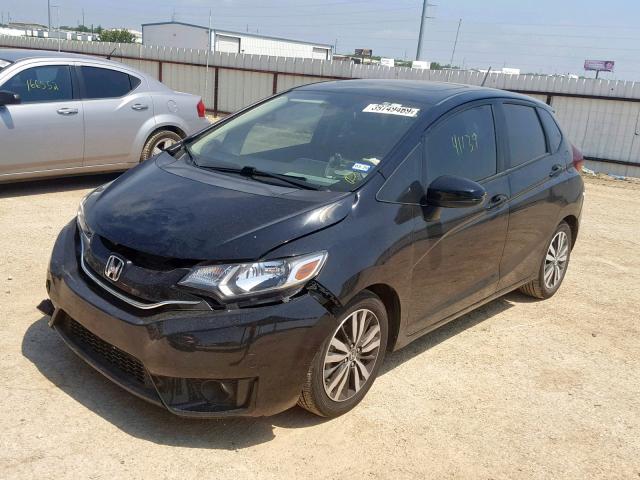 JHMGK5H73GX006107 - 2016 HONDA FIT EX BLACK photo 2