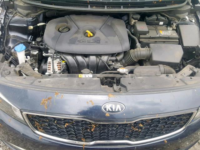 KNAFX5A80H5719042 - 2017 KIA FORTE EX BLUE photo 7