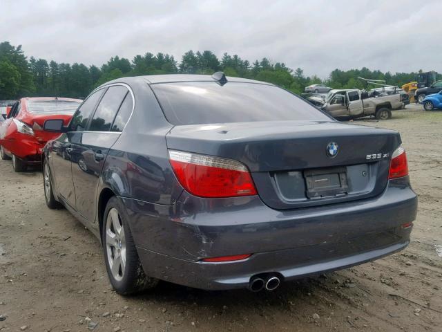 WBANV93538CZ62528 - 2008 BMW 535 XI GRAY photo 3