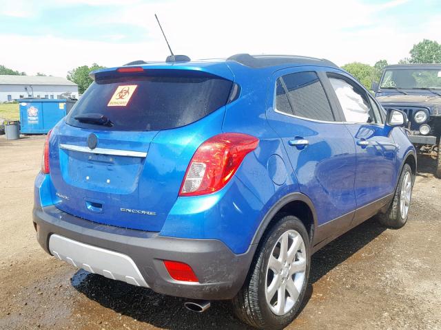 KL4CJCSB7FB159616 - 2015 BUICK ENCORE BLUE photo 4