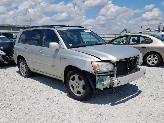 JTEEP21A740028657 - 2004 TOYOTA HIGHLANDER SILVER photo 1