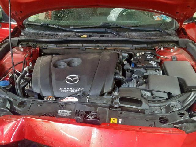 JM1BM1L74E1159651 - 2014 MAZDA 3 TOURING RED photo 7