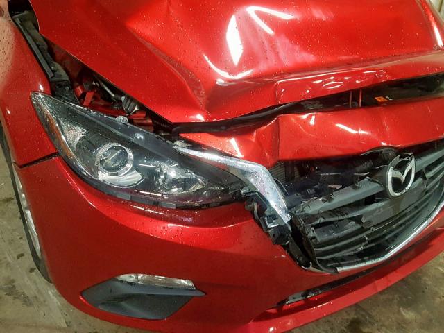 JM1BM1L74E1159651 - 2014 MAZDA 3 TOURING RED photo 9