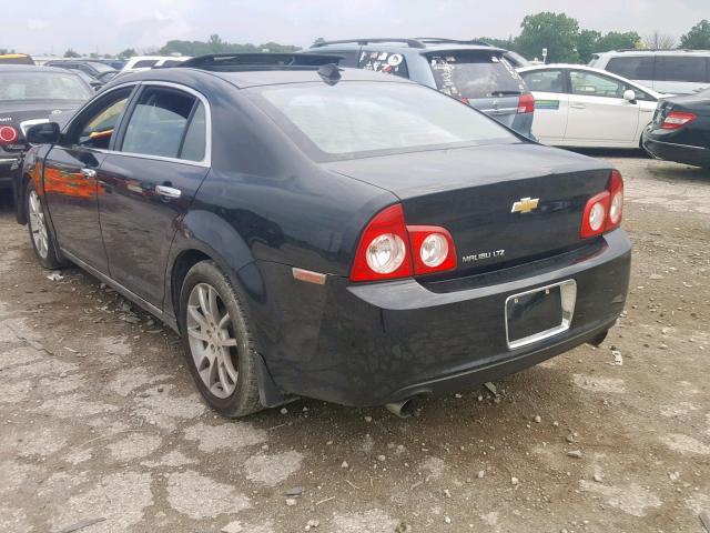 1G1ZG5E78CF303396 - 2012 CHEVROLET MALIBU LTZ შავი ფოტო 3