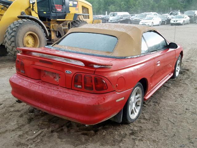 1FAFP45X8WF263948 - 1998 FORD MUSTANG GT RED photo 4