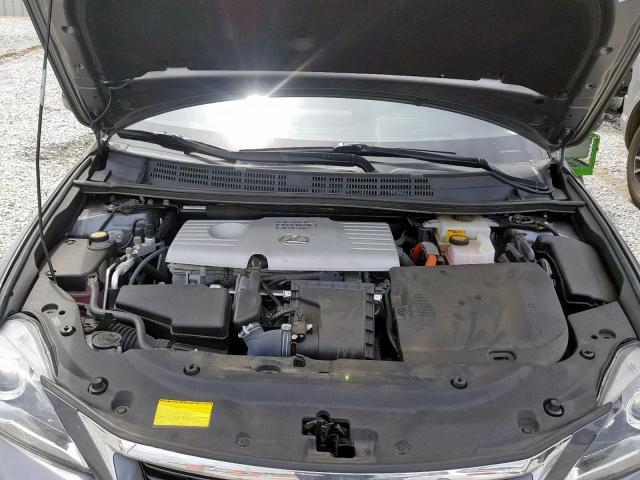 JTHKD5BH9D2156320 - 2013 LEXUS CT 200 GRAY photo 7