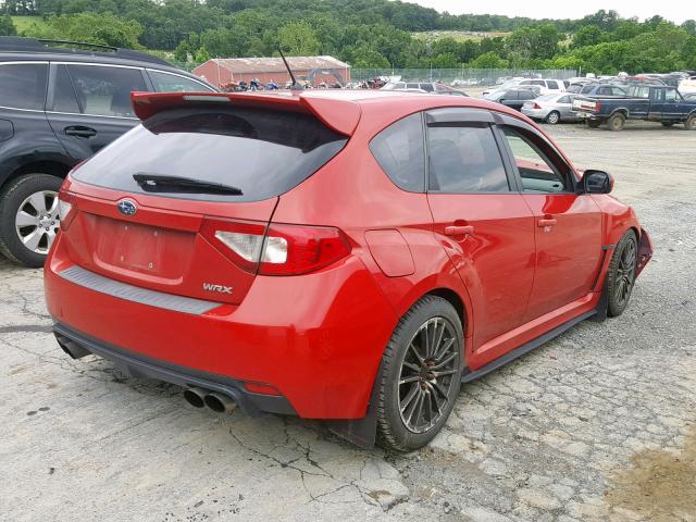 JF1GR7E66BG815765 - 2011 SUBARU IMPREZA WR RED photo 4