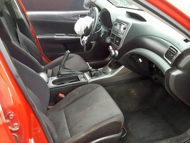 JF1GR7E66BG815765 - 2011 SUBARU IMPREZA WR RED photo 5