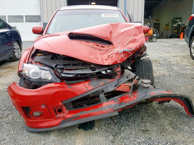 JF1GR7E66BG815765 - 2011 SUBARU IMPREZA WR RED photo 9