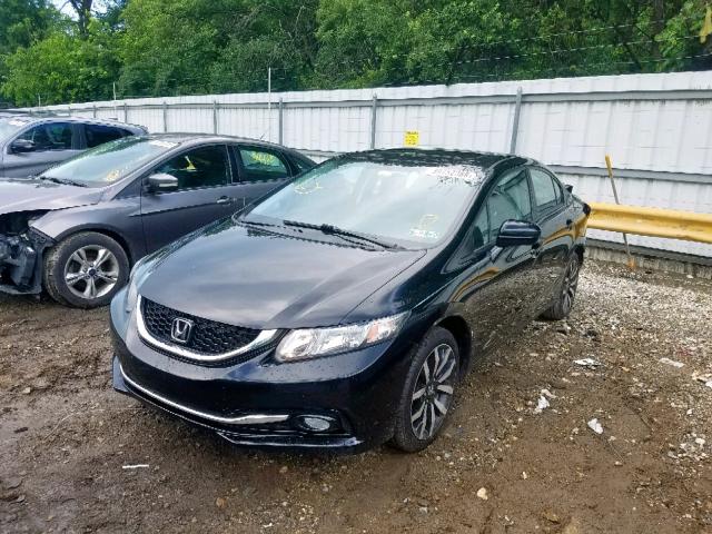 2HGFB2F92FH524908 - 2015 HONDA CIVIC EXL BLACK photo 2