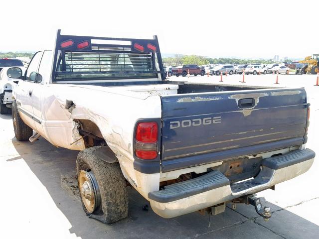 3B7KC23682M214116 - 2002 DODGE RAM 2500 WHITE photo 3