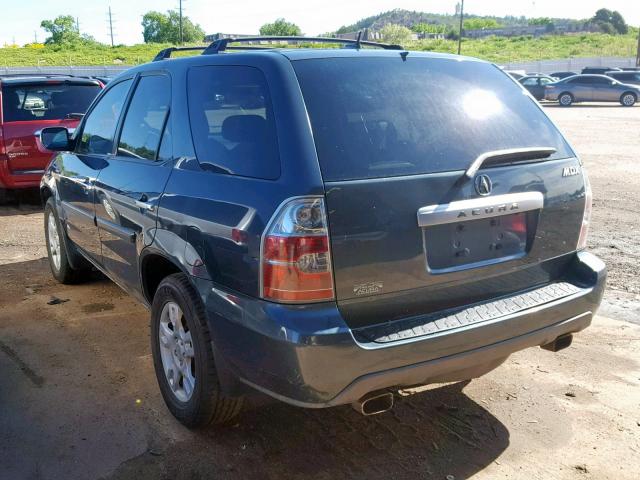 2HNYD18855H531263 - 2005 ACURA MDX TOURIN BLUE photo 3