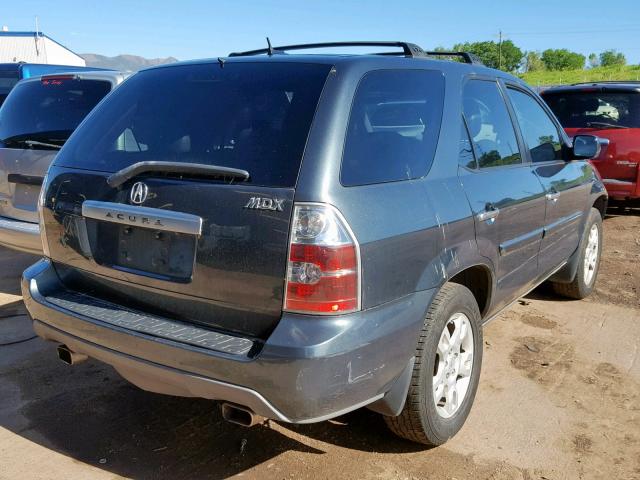 2HNYD18855H531263 - 2005 ACURA MDX TOURIN BLUE photo 4