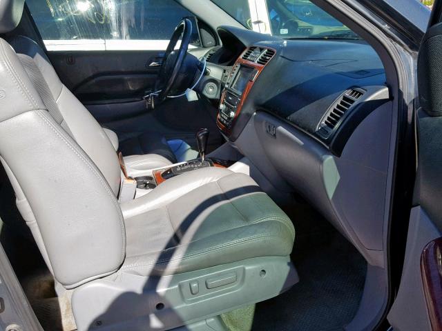 2HNYD18855H531263 - 2005 ACURA MDX TOURIN BLUE photo 5