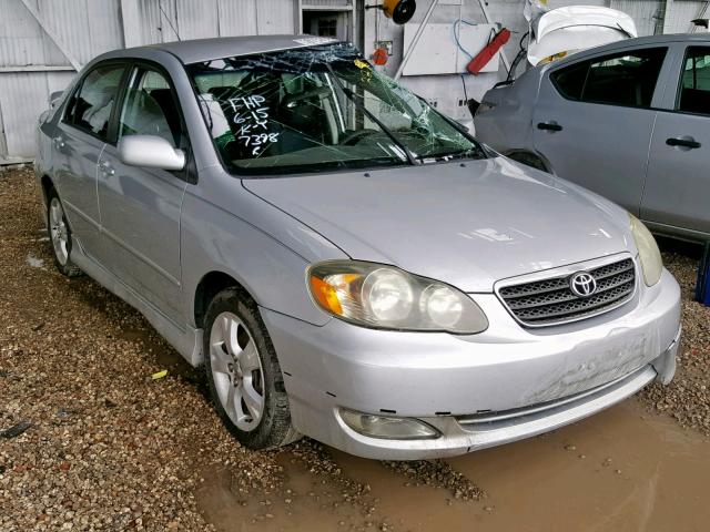 2T1BY32E55C337398 - 2005 TOYOTA COROLLA XR SILVER photo 1