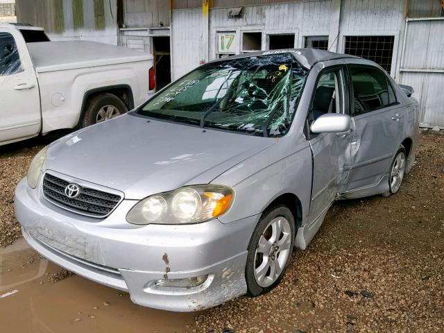 2T1BY32E55C337398 - 2005 TOYOTA COROLLA XR SILVER photo 2