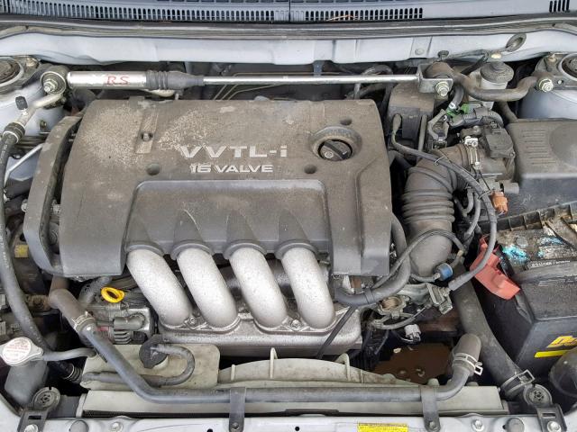 2T1BY32E55C337398 - 2005 TOYOTA COROLLA XR SILVER photo 7