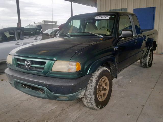 4F4YR16E31TM30372 - 2001 MAZDA B4000 CAB GREEN photo 2