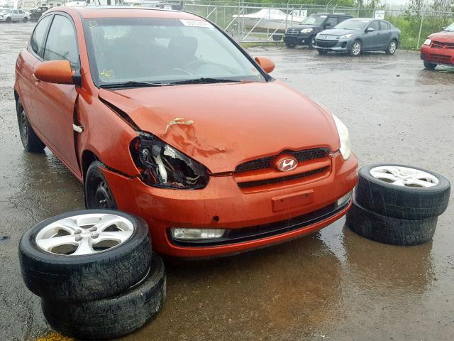 KMHCN35C67U014390 - 2007 HYUNDAI ACCENT BAS ORANGE photo 1