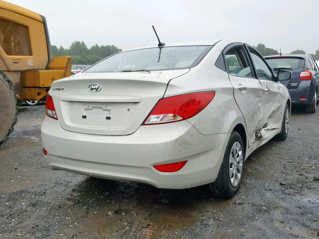 KMHCT4AE4HU264201 - 2017 HYUNDAI ACCENT SE WHITE photo 4