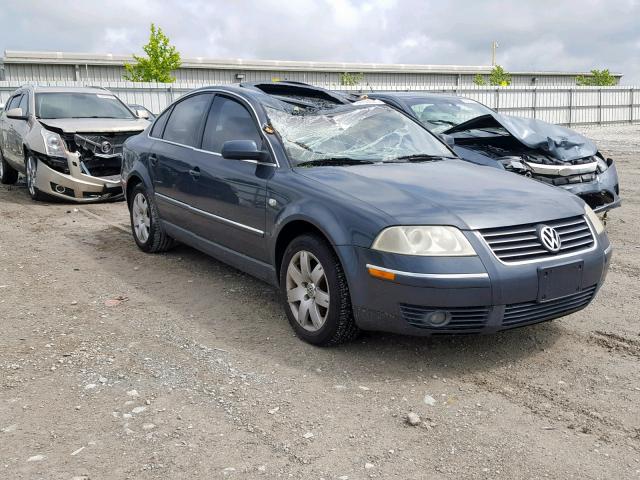 WVWRH63B62P127751 - 2002 VOLKSWAGEN PASSAT GLX BLUE photo 1