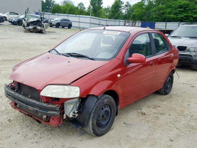 KL1TD52615B410714 - 2005 CHEVROLET AVEO BASE Qırmızı foto 2