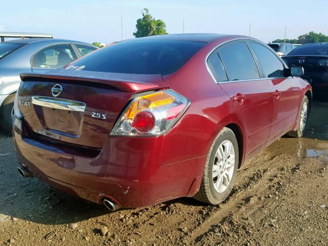 1N4AL2AP6CN553980 - 2012 NISSAN ALTIMA BAS BURGUNDY photo 4