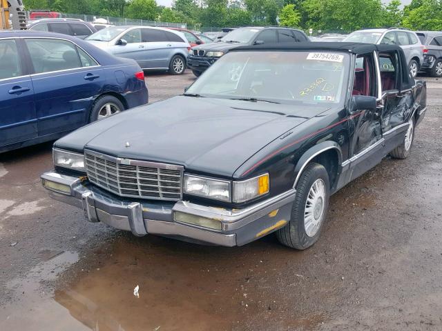 1G6CD53B7N4261186 - 1992 CADILLAC DEVILLE BLACK photo 2