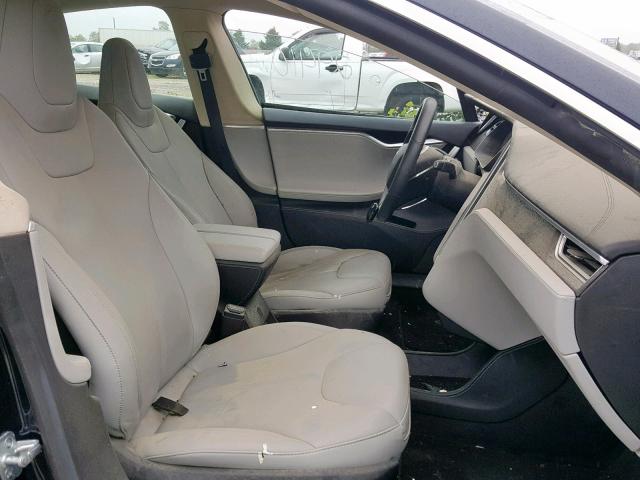 5YJSA1S15EFP50536 - 2014 TESLA MODEL S أزرق صورة 5